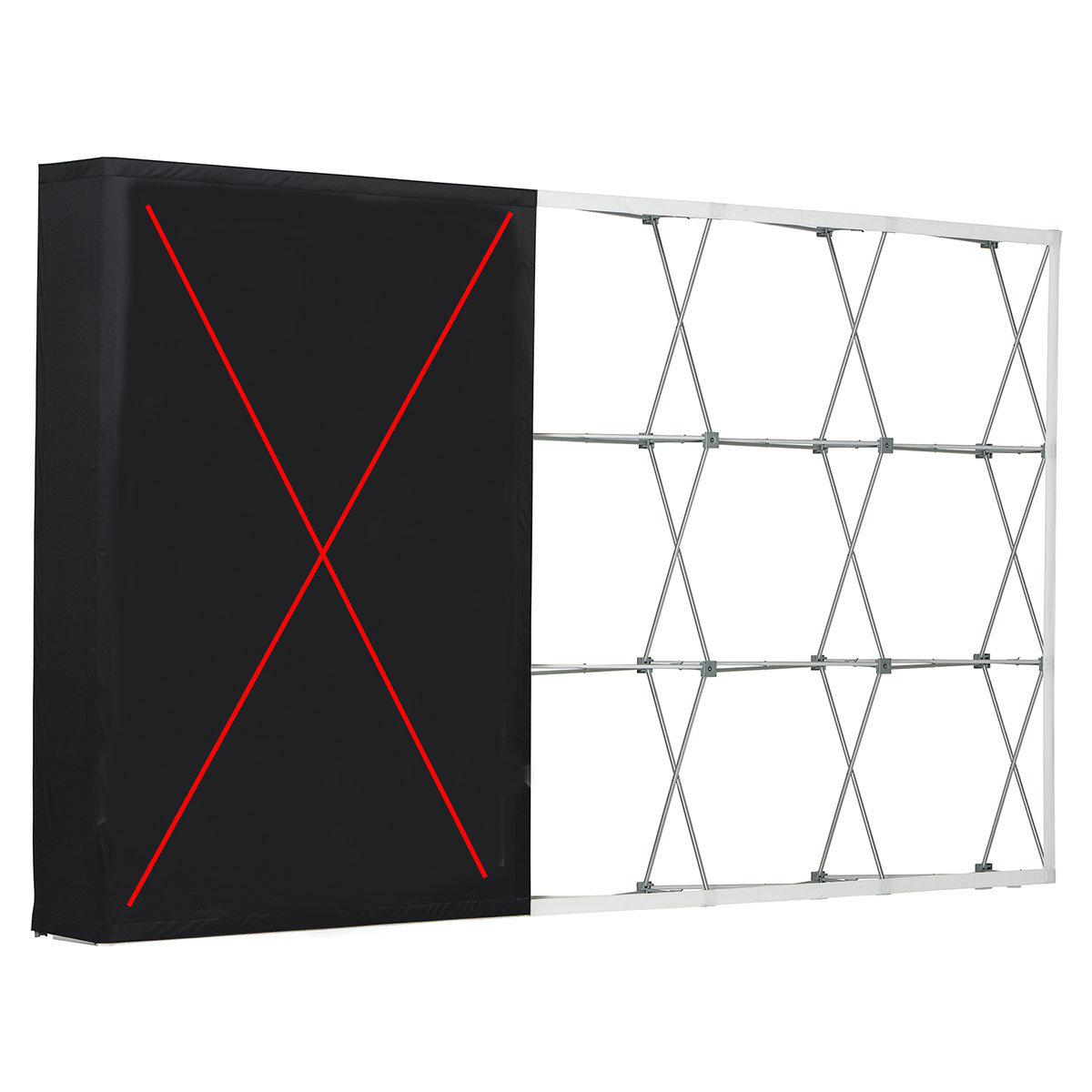 PopUp Wand - straight - System - ohne Druck